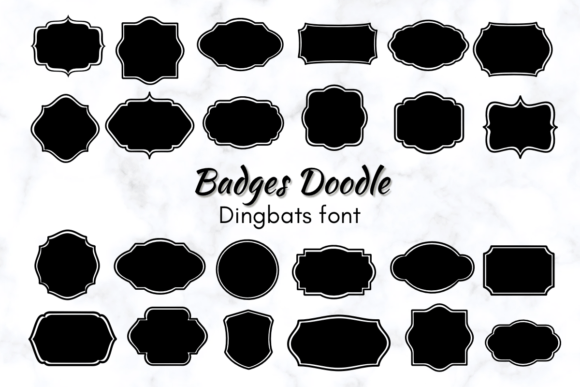 Badges Doodle: A Playful Typeface for Standout Designs