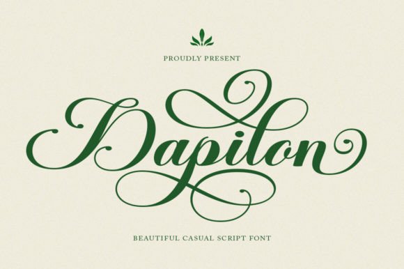 Dapilon: A Modern Calligraphy Font for Authentic Branding