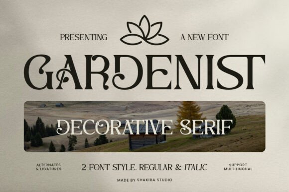 Gardenist: A Serif Font That Balances Ornate Style with Usability