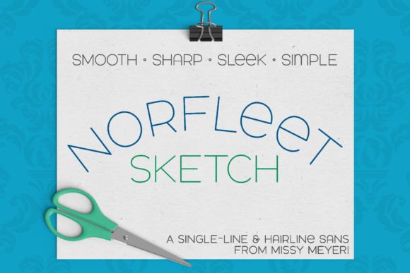 Norfleet Sketch: The Single-Line Font for Clean, Modern Design