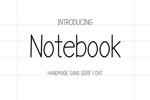 Notebook Font: The Handmade Sans Serif for Clarity