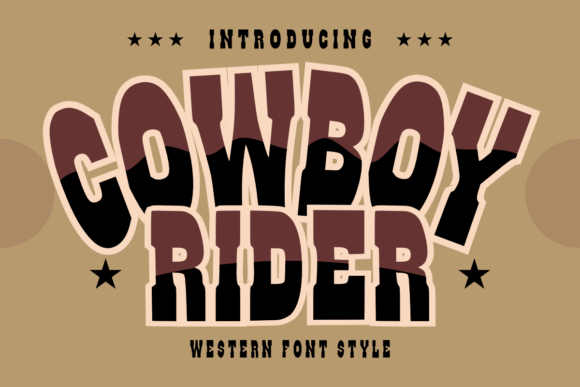 Saddle Up Your Designs with Cowboy Rider Font