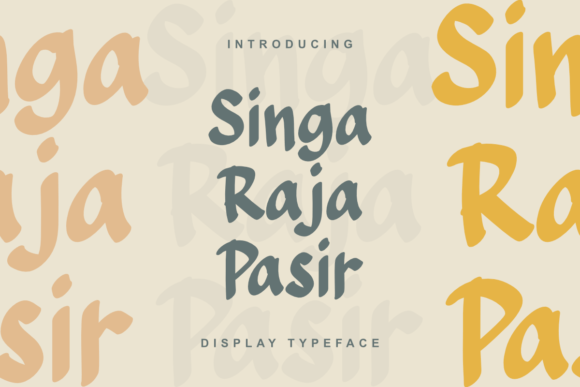 Singa Raja Pasir: Desert-Inspired Display Typography
