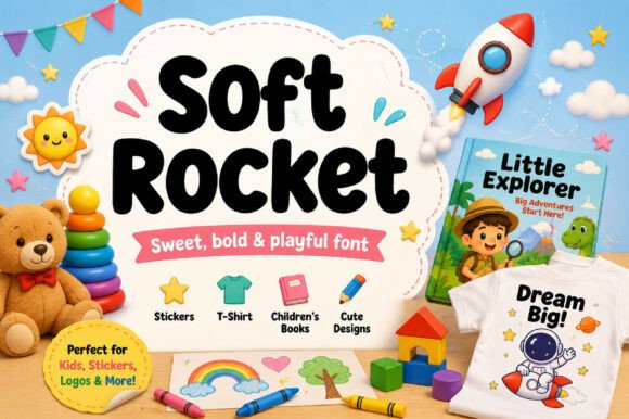 Soft Rocket: A Creative Font for Youthful Design