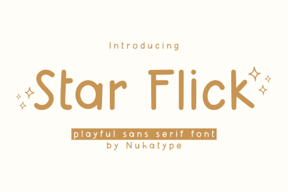 Star Flick: The Elegantly Minimalist Sans Serif with Handwritten Charm