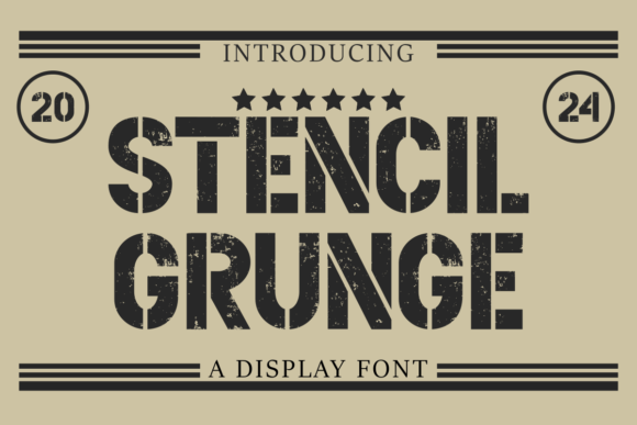 Stencil Gruge: The Bold Typeface for Raw, Authentic Designs