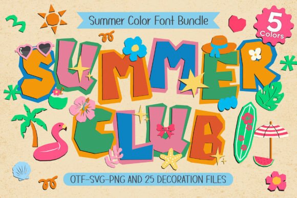Summer Club: A Vibrant Font for Your Boldest Designs