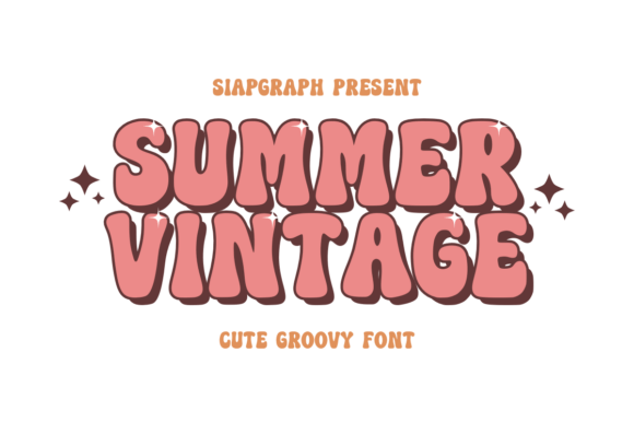 Summer Vintage: A Groovy Font for Bold, Nostalgic Designs